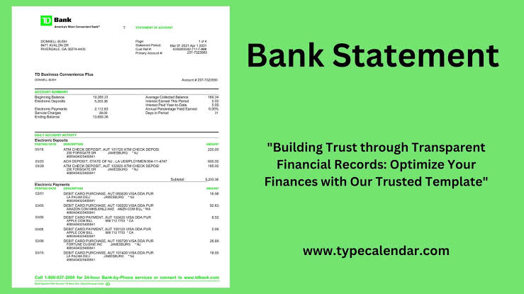 Bank Statements
